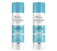 Celenes by Sweden Aqua Thermal Spray 2x150ml- 100% Agua Térmica Natural, Sin Alcohol, Sin Perfume, Sin Parabenos, Seguro para Bebés Hasta Adultos