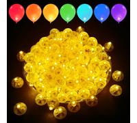Celepoir 100 Piezas Luces de Globos LED, Mini Luces LED para Globos, Redondo Blanco Cálido LEDGlobo, Globo con LEDluz, Globosluminosos para Cumpleaños, Boda, Fiestas, Navidad, Mesa Decoración