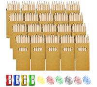 Celepoir 120 Piezas Mini Lápices Kit, 20 Cajas Portátiles 6-Colores-Lápices & 4 Sacapuntas, 9 cm Cortos Lápice, Pequeños Lápice Set para Dibujar, Pintar, Escribir y Tomar Notas