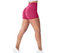 Celer Pantalones Cortos de Entrenamiento para Mujer, sin Costuras, para Gimnasio, Cintura Alta, para Yoga, Atletismo, Rosa Virtual, S