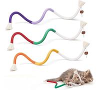 Celery Pets C-at Chew R-Ope, Meowvo Chew ROpEs for CAts,Catnip-Infused Organic Cotton CHEW ROPe Toys for Cats, Interactive CAT Chew Toy Bite RopE,Safe Catnip Toys fOR CaT Rope ChEW Toy (3 pcs)