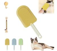 Celery Pets Cat Tongue Comb, Cat Tongue Comb, Pet Ice Cream Massage Comb, Cat Tongue Licking Hair Comb, Cat Grooming Brush, Simulated Cat Tongue Comb For Cat Grooming Shedding (Yellow)