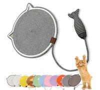 Celery Pets Clawloom Dual Scratching Pad, Celery Pets Cat Scratcher Mat, 17”/20” Dual Scratching Pad with Cat Toy, Protects Furniture (Gray B,20in)