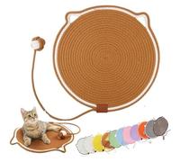 Celery Pets Clawloom Dual Scratching Pad, Celery Pets Sisal Cat Scratcher Mat, 17”/20” Dual Natural Cotton Rope Scratching Mat Pads for Indoor Cats (Brown,17in)