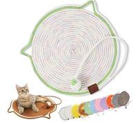Celery Pets Clawloom Dual Scratching Pad, Celery Pets Sisal Cat Scratcher Mat, 17”/20” Dual Natural Cotton Rope Scratching Mat Pads for Indoor Cats (Mix,17in)