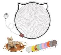 Celery Pets Clawloom Dual Scratching Pad, Celery Pets Sisal Cat Scratcher Mat, 17”/20” Dual Natural Cotton Rope Scratching Mat Pads for Indoor Cats (White,20in)