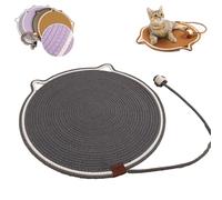 Celery Pets Clawloom Dual Scratching Pad, Dual Scratching Pad for Cats, 17”/20” Dual Scratching Pad, Cat Scratching Mat Natural Cotton Rope Cat Scratching Pad, Furniture Protector (Black,17 Inch)