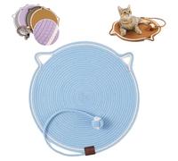 Celery Pets Clawloom Dual Scratching Pad, Dual Scratching Pad for Cats, 17”/20” Dual Scratching Pad, Cat Scratching Mat Natural Cotton Rope Cat Scratching Pad, Furniture Protector (Blue,17 Inch)