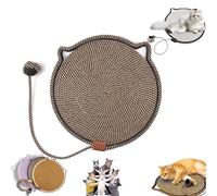 Celery Pets Dual Scratching Pad, Cat Scratching mat Natural Cotton Rope Cat Scratching Pad, Scratching Pads for Indoor Cats, Large Size Cat Bed Cat Scratching Pad with Cat Toy (50cm/19.7in,E)
