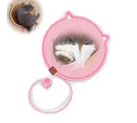 Celery Pets Dual Scratching Pad,Cat Scratching Pads for Indoor Cats,Cat Scratching Pad with Ball,17”/20”Cat Scratching Mat Natural Cotton Rope Cat Scratching Pad (Pink,50CM)