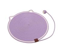 Celery Pets Dual Scratching Pad For Cats, Celery Pets Cat Scratcher Mat, Woven Cotton Pad Cat Scratching Mat Scratch-Resistant and Wear-Resistant (Purple,43cm)
