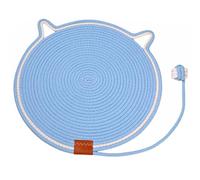 Celery Pets Dual Scratching Pad, Natural Cotton Rope Cat Scratching Mat, Upgraded Sisal Clawloom Dual Scratching Pad, for Indoor Cats,17/20in Scratching Pads with Cat Toy (Blue,20 in)