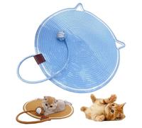 Celery Pets Dual Scratching Pad, Natural Cotton Rope Scratching Pads for Indoor Cats with Cat Toy, Grinding Claws Nails, for Protecting Furniture (Blue,50 CM)