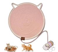 Celery Pets Dual Scratching Pad, Scratching Pads for Indoor Cats, 14"/17”/20” Cat Scratcher Mat, Natural Wear-Resistant Cat Scratching Mat, Large Size Cat Bed Cat Scratching Pad (Pink,14in)