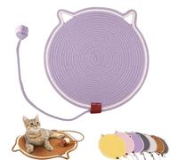 Celery Pets Dual Scratching Pad, Scratching Pads for Indoor Cats, Cat Scratch Pads, Cat Scratching mat Natural Cotton Rope Cat Scratching Pad,Large Size Cat Bed Cat Scratching Pad (20in,Purple)