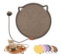 Celery Pets Dual Scratching Pad, Scratching Pads for Indoor Cats, Cat Scratch Pads, Cat Scratching mat Natural Cotton Rope Cat Scratching Pad,Large Size Cat Bed Cat Scratching Pad (17in,Coffee)