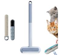 Celery Pets Hair Remover, Pet Hair Remover for Couch, 4 in 1 Pet Multifunctional Hair Removal Brush, Suitable for dog and cat hair，Washable, for Carpets, Sofas, Etc (Light blue,1 pcs)
