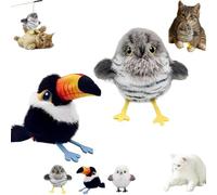 Celery Pets Rechargeable Flapping Bird Cat Toy, Interactive Type - C Rechargeable CatToy, Cat Self-Entertainment Simulation Bird Toys, Motion Activated with Three-Mode Wing Flap for Catnip (A+B)