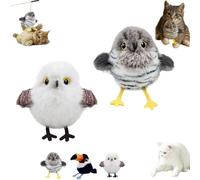 Celery Pets Rechargeable Flapping Bird Cat Toy, Interactive Type - C Rechargeable CatToy, Cat Self-Entertainment Simulation Bird Toys, Motion Activated with Three-Mode Wing Flap for Catnip (B+C)
