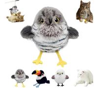Celery Pets Rechargeable Flapping Bird Cat Toy, Interactive Type - C Rechargeable CatToy, Cat Self-Entertainment Simulation Bird Toys, Motion Activated with Three-Mode Wing Flap for Catnip (B)