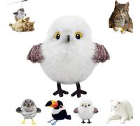 Celery Pets Rechargeable Flapping Bird Cat Toy, Interactive Type - C Rechargeable CatToy, Cat Self-Entertainment Simulation Bird Toys, Motion Activated with Three-Mode Wing Flap for Catnip (C)