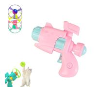 Celerypet Light- Juego de lanzador de disco volador para gatos, lanzador de disco volador con luz para gatos, juguete interactivo para buscar gatos con 3 hélices coloridas y 1 disco LED, juego de