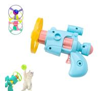 Celerypet Light- Juego de lanzador de disco volador para gatos, lanzador de disco volador con luz para gatos, juguete interactivo para buscar gatos con 3 hélices coloridas y 1 disco LED, juego de
