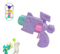Celerypet Light- Juego de lanzador de disco volador para gatos, lanzador de disco volador con luz para gatos, juguete interactivo para buscar gatos con 3 hélices coloridas y 1 disco LED, juego de