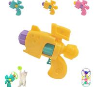 Celerypet Light-Up Flying Disc Cat Launcher Set, Celery Pets Cat Fetch Toy, with Colorful Flying Propellers Set, Pet Playing Interactive Flyings Launcher Toy, for Pet Training, Chasing (Yellow)