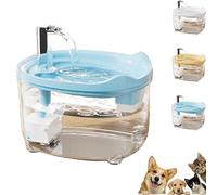 Celerypets Water Fountain, 2025 New Triple-Filter Pet Water Fountain, 50.72oz/1.5l Automatic Cat Dog Fountains, Intelligent Anti-Dry Burning, Ultra-Quiet, for Cats Dogs (Blue)