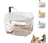Celerypets Water Fountain, 2025 New Triple-Filter Pet Water Fountain, 50.72oz/1.5l Automatic Cat Dog Fountains, Intelligent Anti-Dry Burning, Ultra-Quiet, for Cats Dogs (White)