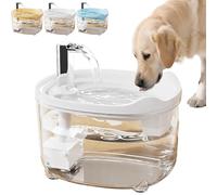 Celerypets Water Fountain, Celerypets Triple-Filter Pet Water Fountain, 50.72oz/1.5l Automatic Cat Dog Fountains, Ultra-Quiet Pump with Led Indicator for Cats Dogs Multi Pets (White)