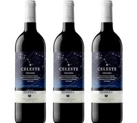 Celeste Crianza, vino tinto español con crianza, elaborado con Tinta Fina, sabores intensos, equilibrio perfecto y carácter propio de la Ribera del Duero.| 3 botellas