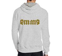 Celeste Luke Mens Hoodies Back Print Sudaderas con capucha personalizadas How About A Nice Hot Cup of LMAO Custom Graphic Blend Pullover, Gris, XL
