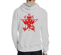 Celeste Luke Mens Hoodies Back Print Sudaderas con capucha personalizadas I Dont Move to Vegas Jersey de mezcla gráfica personalizada, gris, XL
