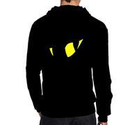 Celeste Luke Mens Hoodies Back Print Sudaderas personalizadas I Dont Work Here Sudadera con capucha, NEGRO, L