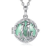 CELESTIA Llamador de Angeles Embarazada Collar Arbol de la Vida Joyas Mujer Regalos para Mamas Embarazadas Futuras Mami Largo Cadenas 114CM