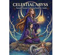 Celestial Abyss: Fantasy Anime Coloring Book for Adults | 20 Dark, Mysterious Characters & Mythical Worlds for Stress Relief and Relaxation