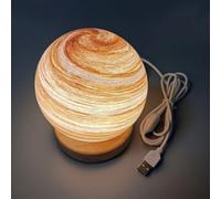 Celestial Body Decor Night Light, Realistic 3D Celestial Planet Lamp, Globe Nightlight, Star Solar System Light, Unique Planet Mood Lighting Lamp Decor for Home Nights Table Desk, Room Decors (C)