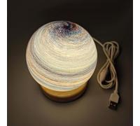 Celestial Body Decor Night Light, Realistic 3D Celestial Planet Lamp, Globe Nightlight, Star Solar System Light, Unique Planet Mood Lighting Lamp Decor for Home Nights Table Desk, Room Decors (D)