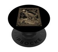 Celestial Buitre Tarot Tarjeta Constelación Desierto Luna Desig PopSockets PopGrip Adhesivo