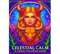 CELESTIAL CALM - A ZODIAC COLOURING BOOK: A Mystical Coloring Journey Through the ZODIAC Signs