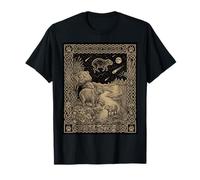 Celestial Capibara Tarot Carta Zodiaco Oculto Camiseta