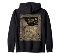 Celestial Capibara Tarot Carta Zodiaco Oculto Sudadera con Capucha