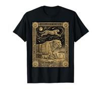 Celestial Cheetah Tarot Card Constelación Savanna Moon Camiseta