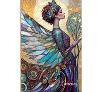 Celestial Deco: Iridescent Angel Journal: An Iridescent Angel Art Deco Notebook for Inspiration, Reflection, and Creativity