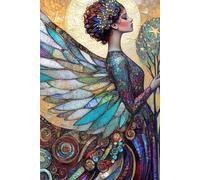 Celestial Deco: Iridescent Angel Journal: An Iridescent Angel Art Deco Notebook for Inspiration, Reflection, and Creativity