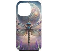 Celestial Dragonfly Moon Fantasy Garden Gothic Floral Look Carcasa para iPhone 13 Pro