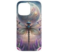 Celestial Dragonfly Moon Fantasy Garden Gothic Floral Look Carcasa para iPhone 14 Pro MAX