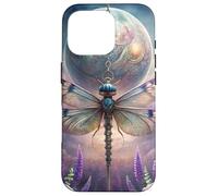 Celestial Dragonfly Moon Fantasy Garden Gothic Floral Look Carcasa para iPhone 16 Pro